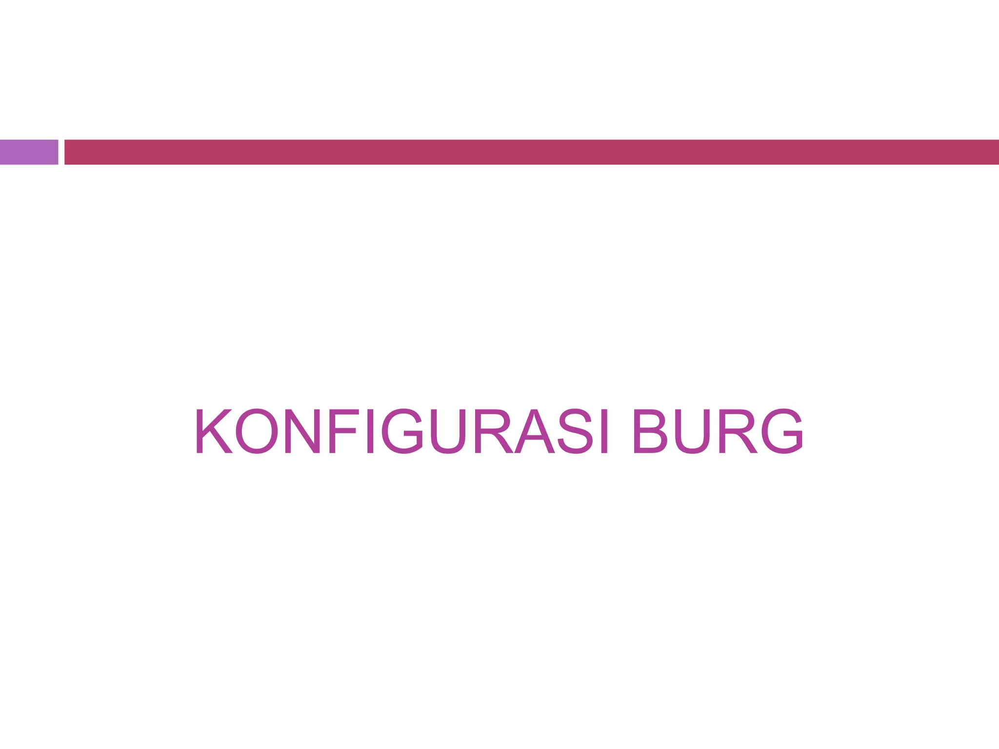 KONFIGURASI BURG
 
