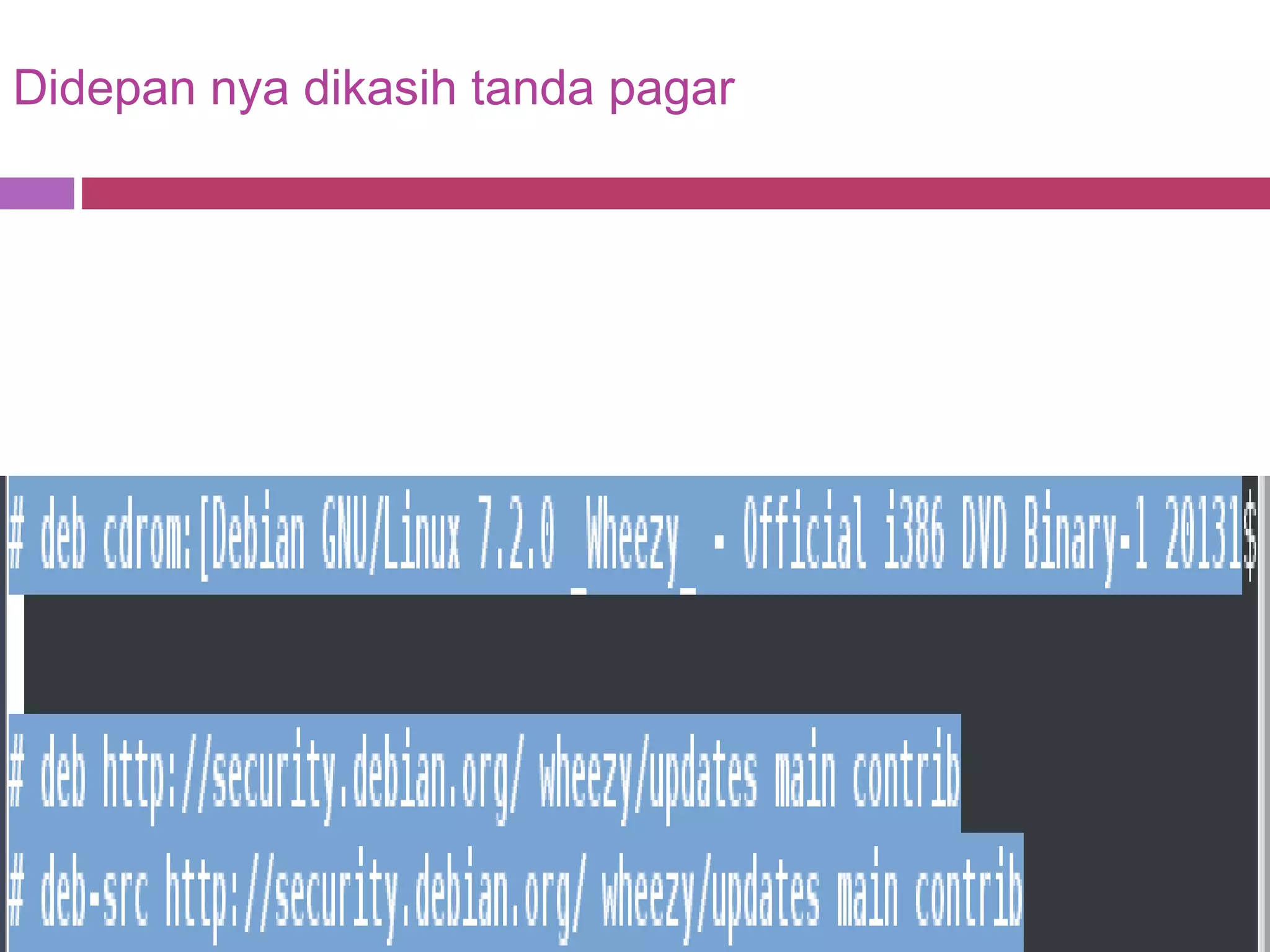 Didepan nya dikasih tanda pagar
 