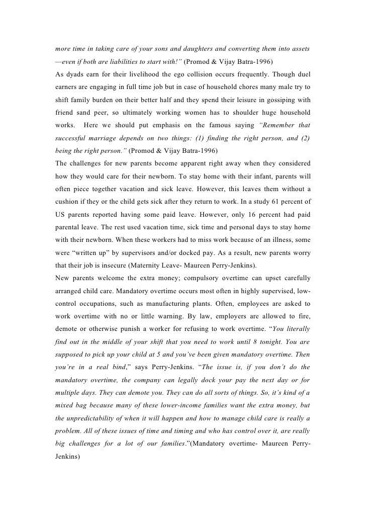 Dual Bread Earner & Conflict In Family