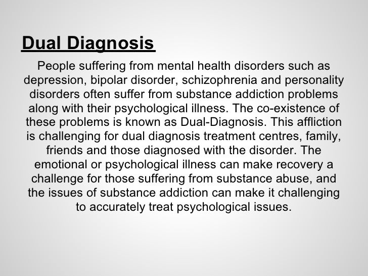 Basic Information On Dual Diagnosis Treatment
