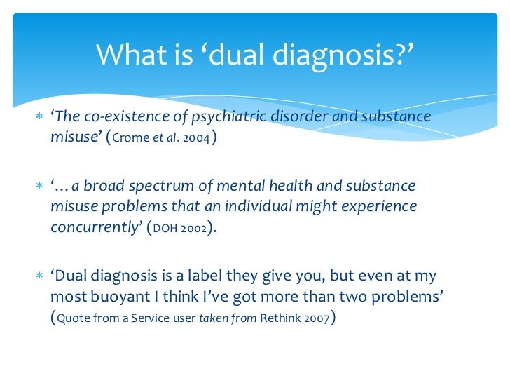 Dual diagnosis powerpoint