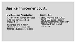 Bridging Divides in Education: Addressing Equity and Challenges with AI ...