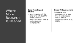 Bridging Divides in Education: Addressing Equity and Challenges with AI ...