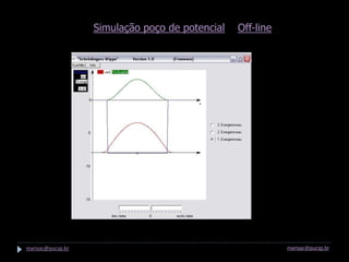 Simulação poço de potencial   Off-line




marisac@pucsp.br                                            marisac@pucsp.br
 