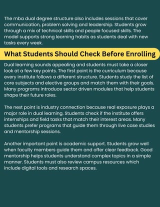 Two's Example Mba Dual Learning in MBA Education What Students Should Know Before ...