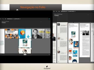 Navegação no Folio
 