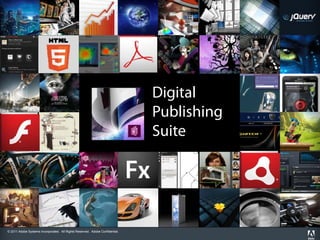 Participação de Mercado
© 2011 Adobe Systems Incorporated. All Rights Reserved. Adobe Confidential.
Changing the world
through digital
experiences
Digital
Publishing
Suite
 