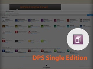 Adobe Creative Cloud
DPS Single Edition
 