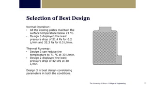 Dual purpose cooling plate for thermal management of li ion batteries ...