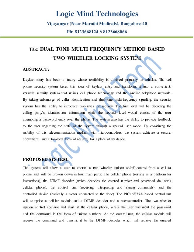 dual tone multi frequency dual tone multi frequency