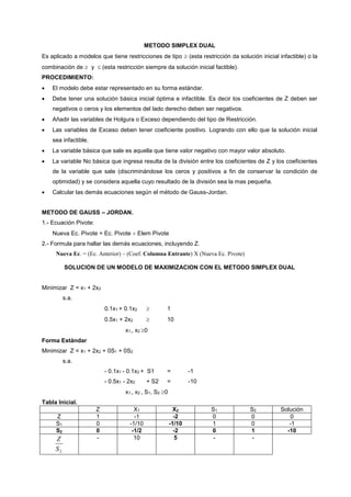 Dual y simplex dual | PDF