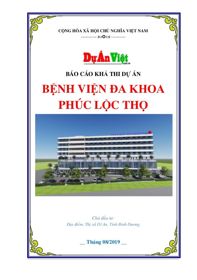 Thuyáº¿t Minh Dá»± An Bá»‡nh Viá»‡n Ä'a Khoa Phuc Lá»™c Thá» Tá»‰nh Binh DÆ°Æ¡ng