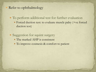 Case Presentation: Duane's Syndrome | PPTX