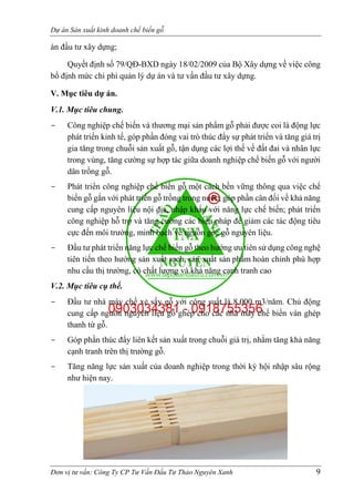 Thuyết minh dự án Sản xuất Kinh doanh Chế biến gỗ tỉnh Nghệ An - 0903034381