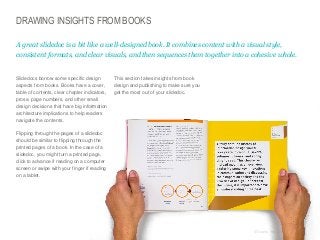 DRAWING INSIGHTS FROM BOOKS
A great slidedoc is a bit like a well-designed book. It combines content with a visual style,
...
