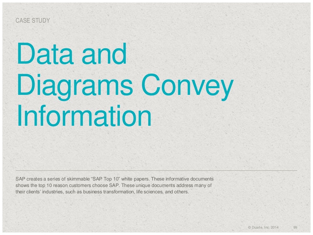 CASE STUDY Data and Diagrams