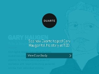 GARY HAUGEN
Civil rights lawyer Gary Haugen helps
audiences understand the true cost of
poverty by complementing powerful
statistics with heart wrenching personal
stories from individual victims.
Tells a Neglect the Call story
 