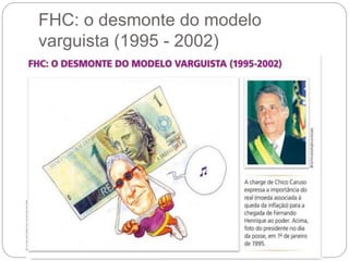 FHC: o desmonte do modelo
varguista (1995 - 2002)
 