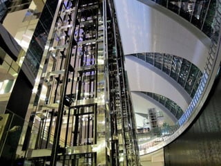 Dubai airport at night