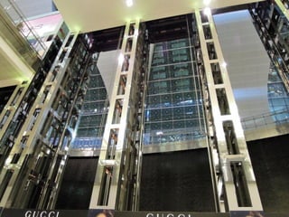 Dubai airport at night