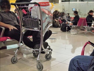Dubai airport at night