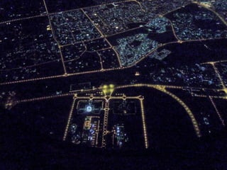 Dubai airport at night