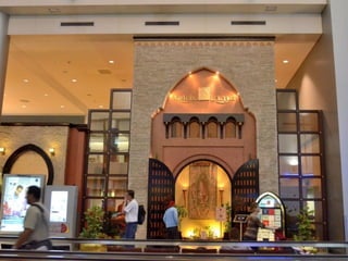 Dubai airport at night