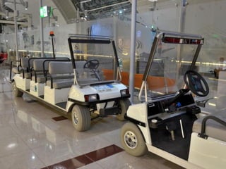 Dubai airport at night