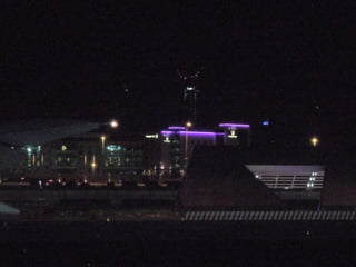 Dubai airport at night