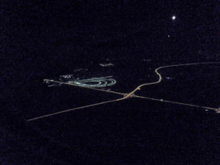 Dubai airport at night