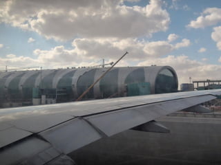 Dubai airport by day