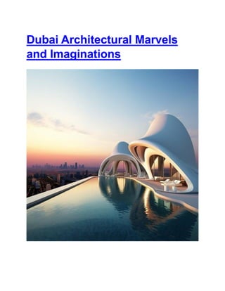 Dubai Architectural Marvels
and Imaginations
 