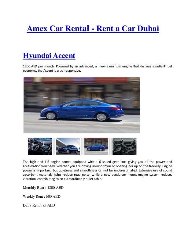 Information Whether it is company travel or a wonderful vacation that brings you to Dubai, indulge a bit and rent one of our exotic luxury cars. If you need to be picked up at the airport, we offer a shuttle service. If you need help with your car selection, might we suggest a sports car, perhaps an eye catching Lamborghini/5(38).