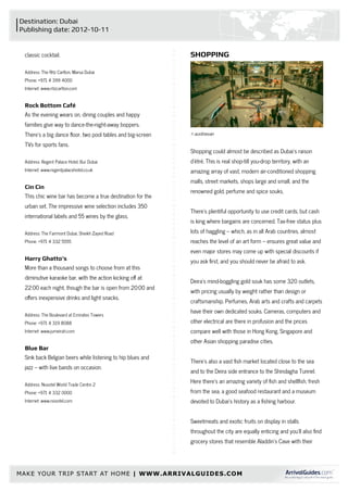 MAKE YOUR TRIP START AT HOME | WWW.ARRIVALGUIDES.COM
 