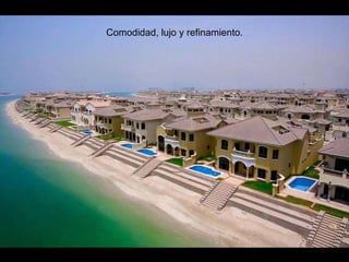 Comodidad, lujo y refinamiento. 