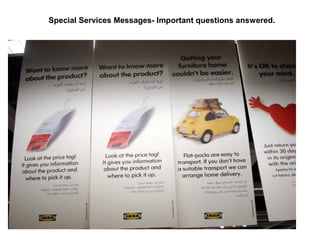 Special Services Messages- Important questions answered. 
 