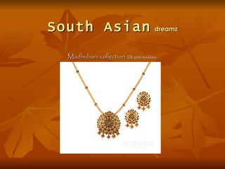 South Asian dreamz
  Madhubani collection, 22k gold necklace
 