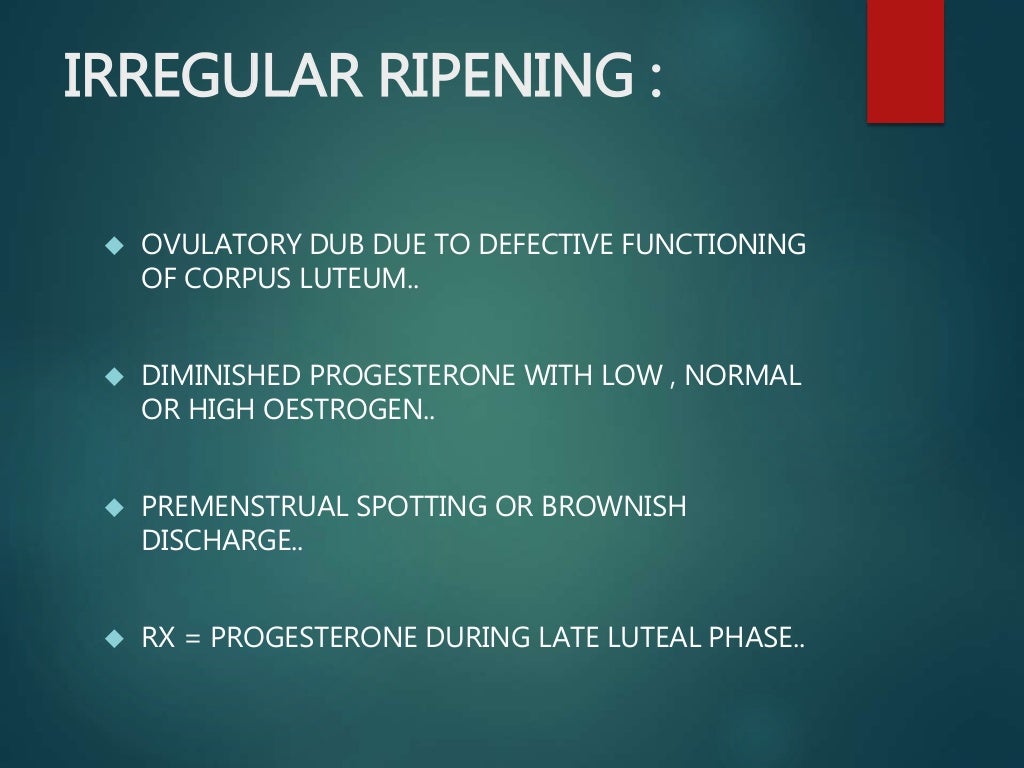 Dysfunctional Uterine Bleeding