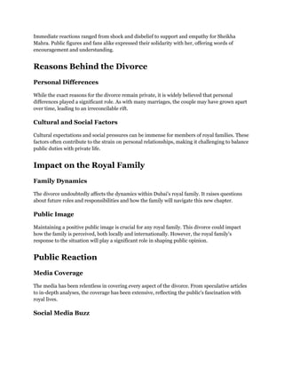 Dubai Princess Sheikha Mahra Shocking Divorce Announcement.pdf