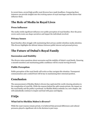 Dubai Princess Sheikha Mahra Shocking Divorce Announcement.pdf