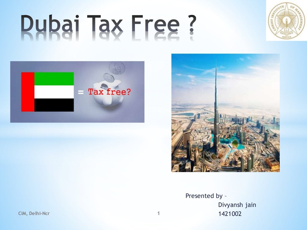 Dubai tax free