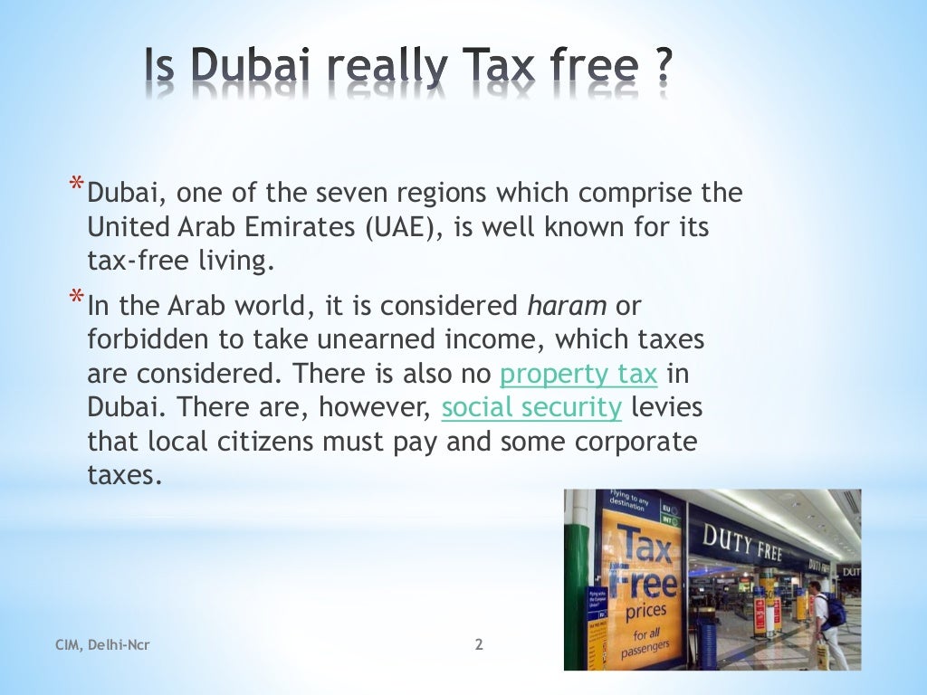 Dubai Tax Free