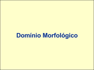 Domínio Morfológico 