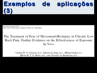 Exemplos de aplicações (3) 