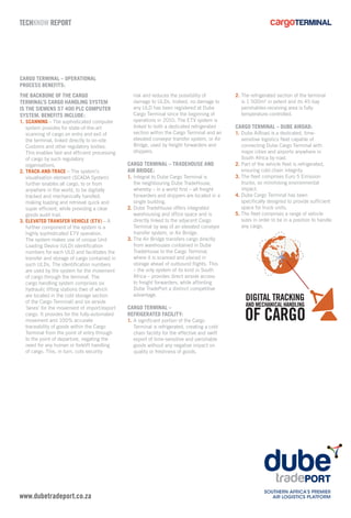 Dube cargo terminal techknow facts | PDF | Air Travel | Travel Type