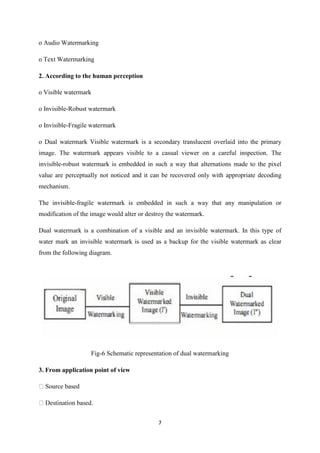 Report on Digital Watermarking Technology | PDF
