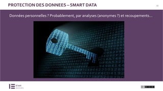 16
Données personnelles ? Probablement, par analyses (anonymes ?) et recoupements…
PROTECTION DES DONNEES – SMART DATA
 