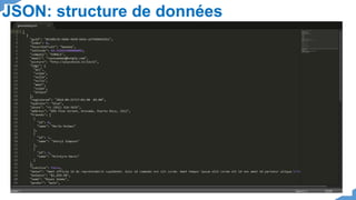 JSON: structure de données
 