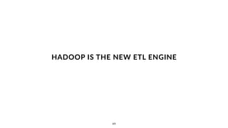 •Came out if the data science movement, as a way to "show workings"
•A set of reproducible steps that tell a story about the data
•as well as being a better command-line environment for data analysis
•One example is Jupyter, evolution of iPython notebook
•supports pySpark, Pandas etc
•See also Apache Zepplin
Web-Based Data Analysis Notebooks
55
 
