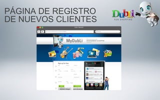 PÁGINA DE REGISTRO
DE NUEVOS CLIENTES
 